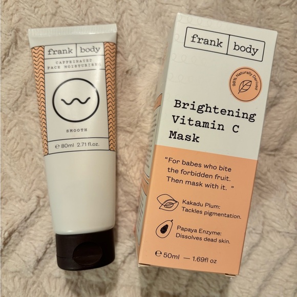 FRANK BODY | BRIGHTENING VITAMIN C MASK & CAFFEINATED FACE MOISTURIZER - Picture 2 of 2